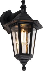 Inteligentna lampa ścienna zewnętrzna czarna IP44 z WiFi ST64 - New Haven