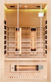 Sauna wewnętrzna niskotemperaturowa infrared na podczerwień 2 - 3 osobowa 120 x 105 CM