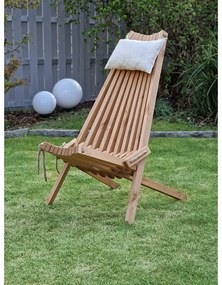 Naturalny drewniany fotel ogrodowy Falun – Garden Pleasure