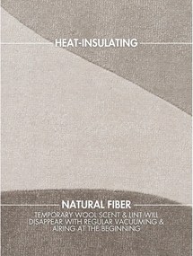 Beżowy wełniany okrągły dywan tkany ręcznie ø 200 cm Hackney Clarissa – Ted Baker