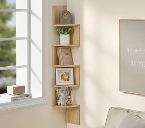 Półka wisząca narożna dąb sonoma - Goldora