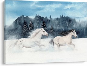 Obraz malowanych koni (70x50 cm)