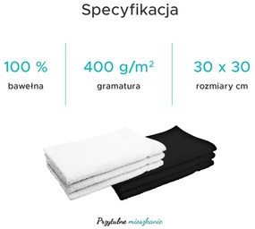 Ręcznik Classic biały 30x30 cm, 100% bawełna