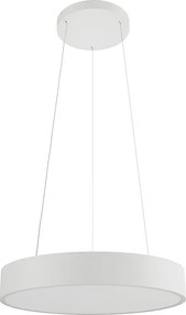 Lampa sufitowa wisząca TOT XL 60W 115º, średnica 650 mm, matowa biel, z inteligentną technologią Tuya, barwa światła CCT 2600K-4000K, ściemnialna - Beneito & Faure