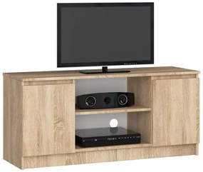Szafka RTV z dużym blatem dąb sonoma - Galapi 5X 140 cm