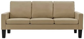 Tapicerowana sofa w kolorze cappuccino - Clorins 3X