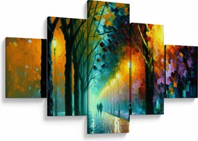 Obraz - Nocny spacer (125x70 cm)