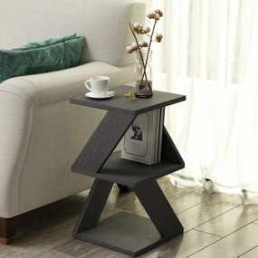 Stolik do odkładania Albeni Black Wooden