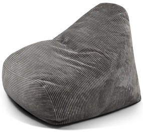 Ciemnoszary sztruksowy worek do siedzenia Snug 100 – SLOWDOWN