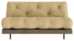 Musztardowobeżowa rozkładana sofa 160 cm Roots – Karup Design