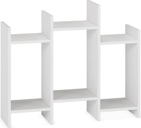 Półka kolumnowa Feroe z 3 otworami, kolor biały