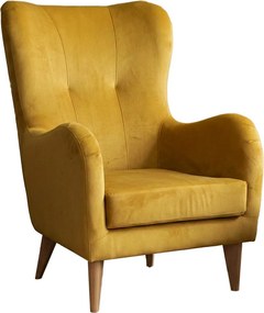 Elegancki fotel Roland z profilowanym siedziskiem i oparciem