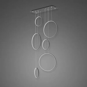 Designerska lampa ściemnialna Ledowe Okręgi No.8 In 90 cm