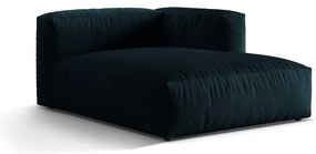 Ciemnoniebieski aksamitny moduł sofy (prawostronny) Martina – Micadoni