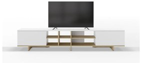 Biała szafka pod TV 230x44 cm Cequoia – Marckeric
