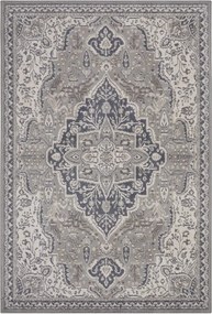 Dywan Terrain designerski Orientalny Ornament Szaro-Kremowy z krótkim włosiem 160 cm x 235 cm Certyfikat Oeko-Tex