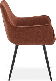 Krzesło Tapicerowane do Jadalni EDRICK Rude Nowoczesne Loft