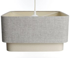 Lampa wisząca KWADRO DUO 004 51x47cm szara/beżowa BPS KONCEPT