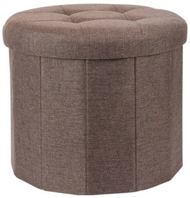 Pufa z pikowanym siedziskiem OTTOMAN, Ø 45 x 39 cm