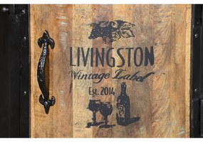 Czarna metalowa szafka na wino liczba butelek 9, 60x85 cm Luni – Interia Home &amp; Living