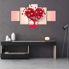 Obraz drzewa serca (125x70 cm)