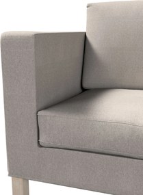 Pokrowiec na sofę Karlanda 2-osobową nierozkładaną, krótki kolor beżowy tkanina strukturalna