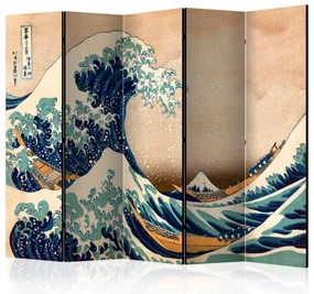Parawan jednostronny Orient 225x172 cm 5-częściowy beżowy ARTGEIST B