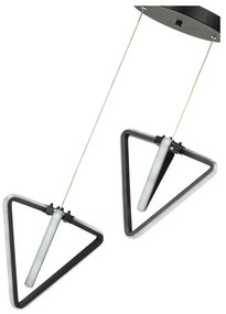Czarna metalowa lampa wisząca LED ø 20 cm Baris – Squid Lighting