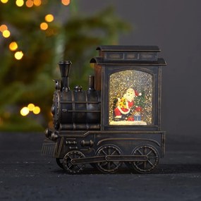 Dekoracyjna lokomotywa ze świętym Mikołajem Vinter