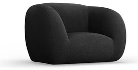 Ciemnoszary fotel z materiału bouclé Essen – Cosmopolitan Design