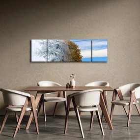 Obraz - Zmiana pór roku (170x50 cm)