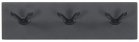 Czarny metalowy wieszak ścienny Pull – Spinder Design