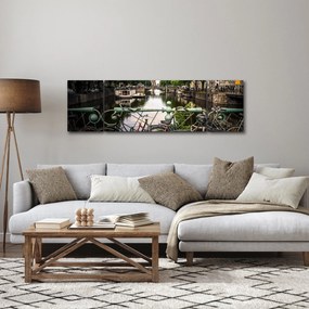 Obraz roweru w mieście (170x50 cm)