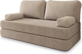 Masseno Sofa piankowa NIKSI z funkcją spania, Kanapa z pianki do salonu, Bezmontażowa, Tkanina bucle – Beżowy QUELLE 05