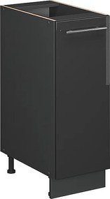 Szafka apteczna antracyt wysoki połysk 30x51.6x82 fame-line