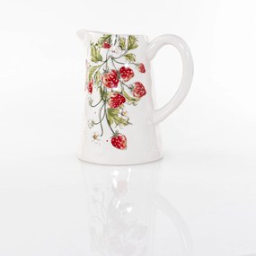 Dzbanek ceramiczny STRAWBERRY, w truskawki, 1250 ml