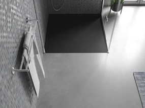 Mexen Amon brodzik kwadratowy SMC 100 x 100 cm, czarny - 4F701010