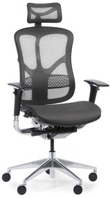 Krzesło biurowe wielofunkcyjne WINSTON AA, szary