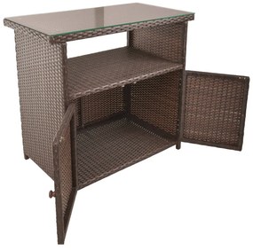 Stolik ogrodowy z imitacji rattanu 90x50 cm Padua – Garden Pleasure