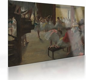 Obraz na szkle - Edgar Degas, The Dance Class, reprodukcje (70x50 cm)