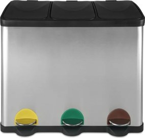 Jago Kosz na odpady do segregacji 45 L, stal nierdzewna