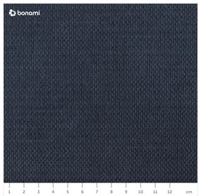 Ciemnoniebieskie tapicerowane łóżko dwuosobowe ze schowkiem i stelażem 180x200 cm Jagna – Bobochic Paris