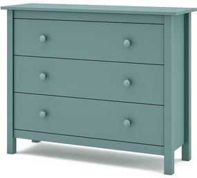 Morska niska komoda dziecięca z drewna sosnowego 100x80 cm Max – Marckeric