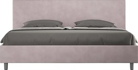 Łóżko bez stelaża tapicerowane 180x190 microfibra Kolor lawendy Adele