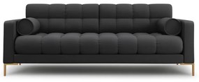 Ciemnoszara sofa 217 cm Bali – Cosmopolitan Design
