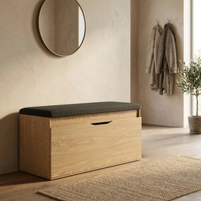 Szafka na buty z siedziskiem i schowkiem TORI, 100 x 50 x 35 cm