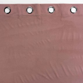 Różowa aksamitna zasłona 140x260 cm Velouriane – douceur d'intérieur