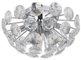 Globo 16047DC - Plafon VIRINA 10xG9/7W/230V chrom błyszczący śr. 39 cm