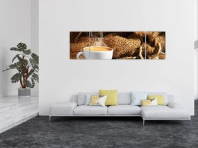 Obraz - Filiżanka kawy (170x50 cm)