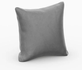Szara aksamitna poduszka do sofy modułowej Rome Velvet – Cosmopolitan Design